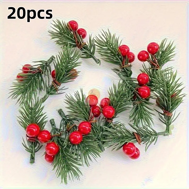 Supply Florist - 20 искусственных рождественских сосновых веток с