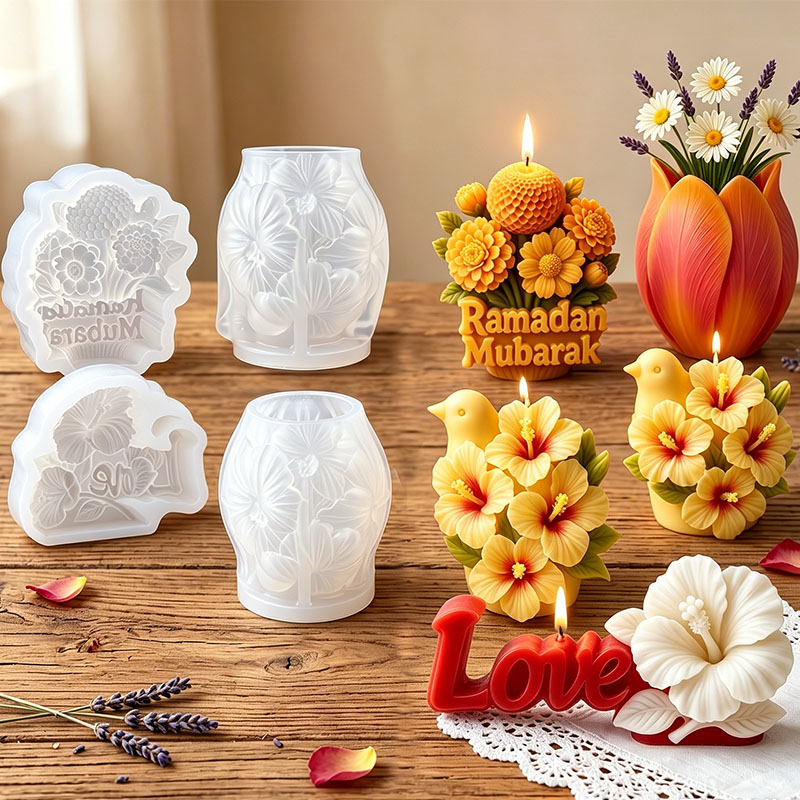 Florist Supply Vases - Силиконовая форма для 3D-свечей в виде