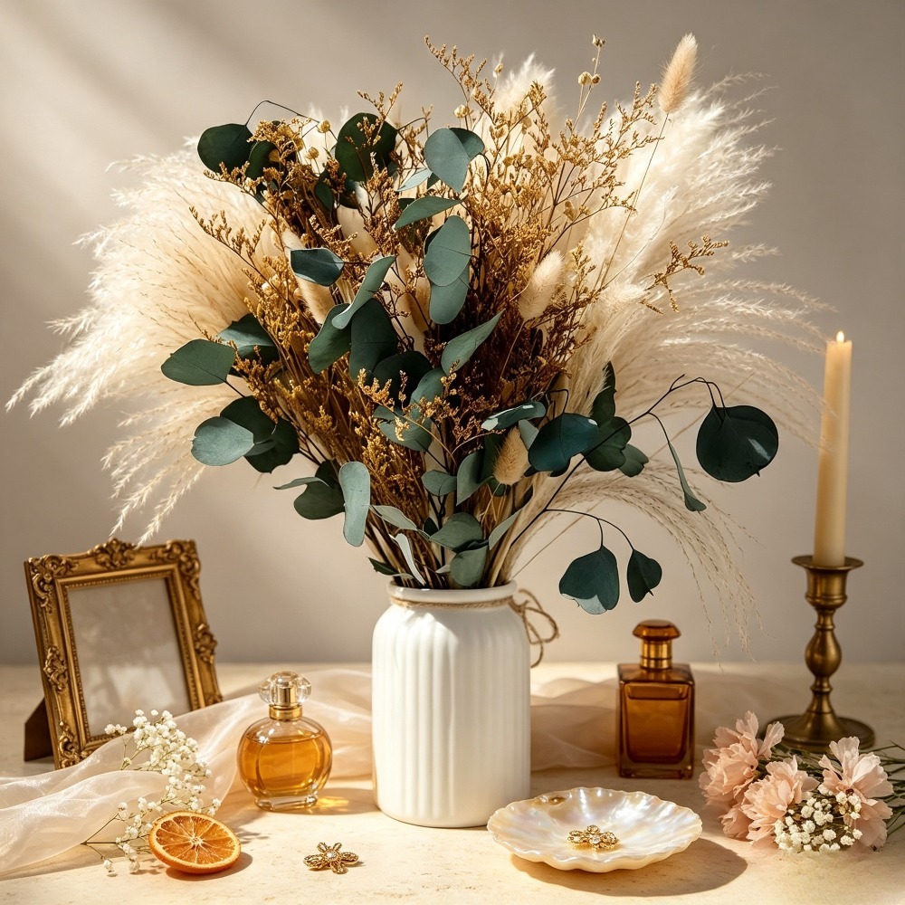 Натуральный сухой букет из пам – обзор и цена Eucalyptus Preserved